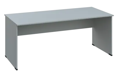 EPL 28 - 18 stůl kancelářský, dřevěná podnož, deska 25 mm, široký 1800 mm, šedá